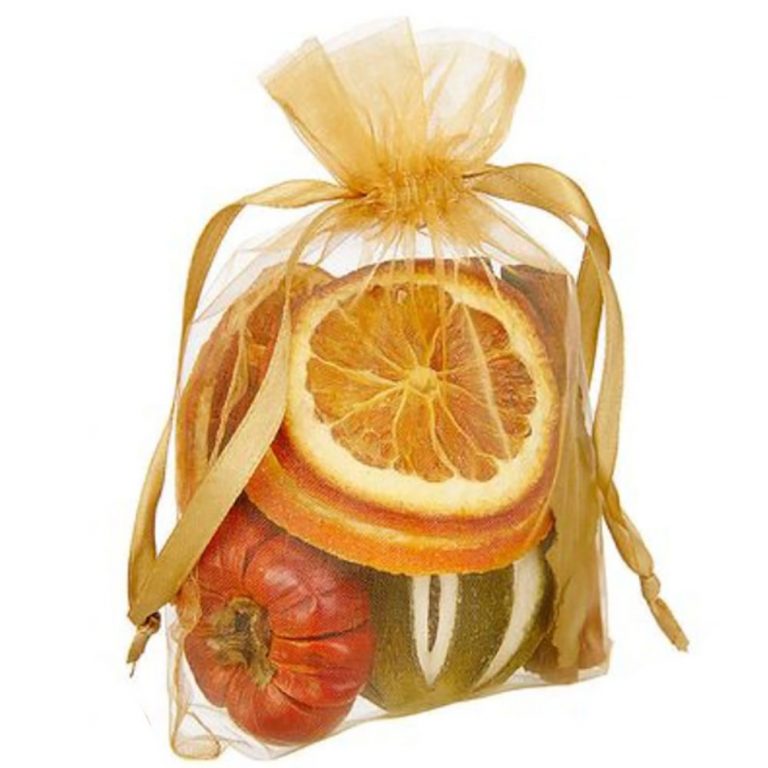 Organza Gold Scented Fruit Bag