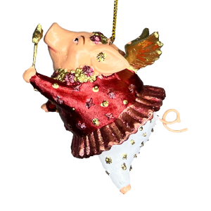 Dreamland Flying Pig in Wreath/Wand