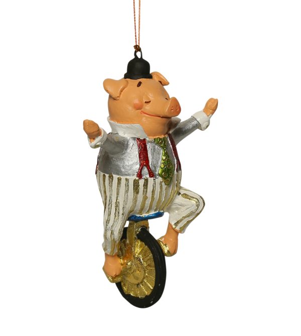 Dreamland Circus Pig on Unicycle