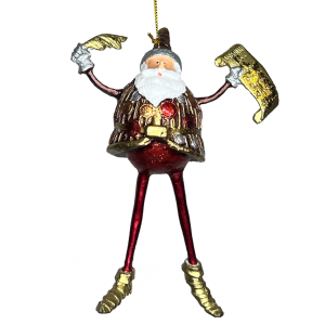 Santa with Long Legs and Wishlist - Sangria